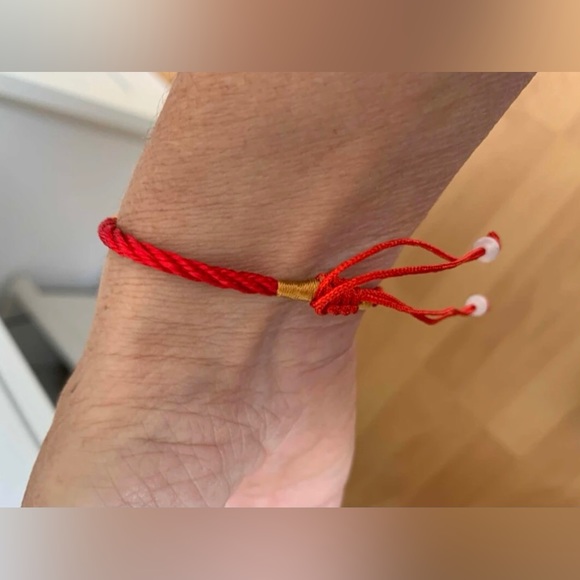 Tibetan Chinese Rainbow Ombre Red String Rope Cord Thread Braid Knot Bracelet - Picture 16 of 16